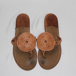 Jack Rogers Georgica Medallion Sandal Cognac